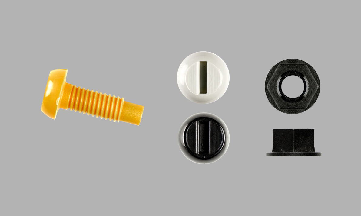 Nuts and bolts nylon plastic white yellow black or blue numberplates number plates numberplate number plate drill your plates hole holes